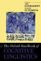 The Oxford Handbook of Cognitive Linguistics
 9780195143782, 0195143787