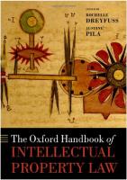 The Oxford Handbook Of Intellectual Property Law [1st Edition]
 0198758456, 9780198758457