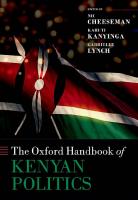The Oxford Handbook of Kenyan Politics
 9780198815693, 0198815697