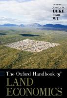 The Oxford Handbook of Land Economics
 9780199763740, 0199763747