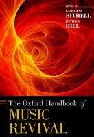 The Oxford Handbook of Music Revival
 9780199765034, 0199765030