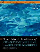 The Oxford Handbook of Obsessive-Compulsive and Related Disorders [2 ed.]
 9780190068752, 9780190068776