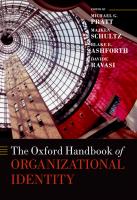 The Oxford Handbook of Organizational Identity
 9780199689576, 0199689571