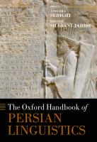 The Oxford Handbook of Persian Linguistics (Oxford Handbooks)
 9780198736745, 0198736746