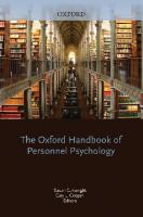 The Oxford Handbook of Personnel Psychology
 9780199234738, 0199234736