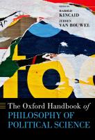 The Oxford Handbook of Philosophy of Political Science
 0197519806, 9780197519806
