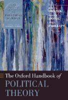 The Oxford Handbook of Political Theory
 9780199270033, 9780199548439, 0199270031