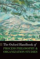The Oxford Handbook of Process Philosophy and Organization Studies
 9780199669356, 019966935X