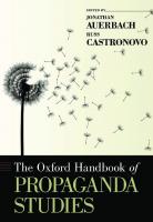 The Oxford Handbook of Propaganda Studies
 9780199764419, 0199764417