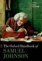 The Oxford Handbook of Samuel Johnson
 9780198794660, 0198794665