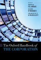 The Oxford Handbook of the Corporation
 9780198737063, 0198737068