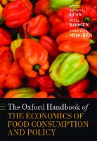The Oxford Handbook of the Economics of Food Consumption and Policy
 9780199569441, 9780199681327, 0199569444