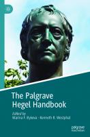 The Palgrave Hegel Handbook
 9783030265960