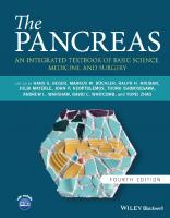 The Pancreas: An Integrated Textbook of Basic Science, Medicine, and Surgery, 4th Edition [4 ed.]
 9781119875970, 9781119875987, 9781119875994