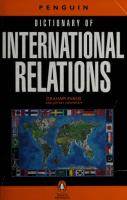 The Penguin dictionary of international relations
