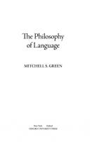 The Philosophy of Language
 0190853042, 9780190853044