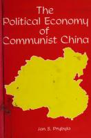 The Political Economy of Communist China
 070022257X