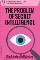 The problem of secret intelligence
 9780748691838, 0748691839
