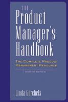 The product manager's handbook: the complete product management resource [2nd ed]
 9780071389891, 0-07-138989-X, 0-658-00135-3