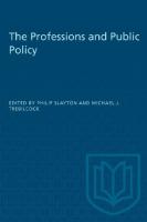 The Professions and Public Policy
 9781487583347