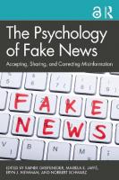 The Psychology of Fake News [1 ed.]
 0367271834, 9780367271831