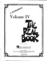 The real book. Volume IV, C instruments. [C instruments. ed.]
 9781423425427, 1423425421