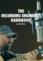 The Recording Engineer's Handbook 4th Edition
 0998503355, 9780998503356