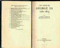 The Reign of George III 1760-1815