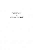 The Revolt of Martin Luther
 9780231897068