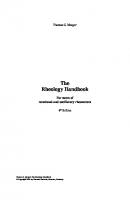 The Rheology Handbook: 4th Edition
 9783748600367