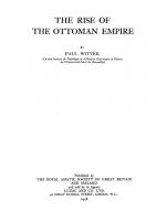 The Rise of the Ottoman Empire [reprint ed.]