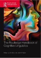 The Routledge Handbook of Cognitive Linguistics
 9780367641597, 9781351034708