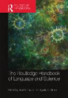 The Routledge Handbook of Language and Science
 1351207822, 9781351207829