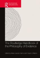 The Routledge Handbook of the Philosophy of Evidence
 1138943177, 9781138943179