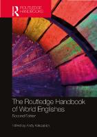 The Routledge Handbook of World Englishes [2 ed.]
 9780367144395, 9781003128755