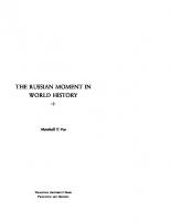 The Russian Moment in World History
 9781400840755
