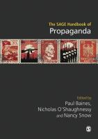 The SAGE Handbook of Propaganda
 2019939408, 9781526459985