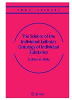 The Science of the Individual: Leibniz's Ontology of Individual Substance (Topoi Library, 6)
 1402032595, 9781402032592