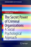 The Secret Power of Criminal Organizations: A Social Psychological Approach [1st ed.]
 9783030441609, 9783030441616