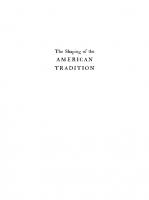 The Shaping of the American Tradition
 9780231897341