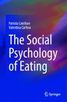 The Social Psychology of Eating
 3031350693, 9783031350696