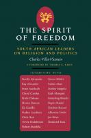 The Spirit of Freedom: South African Leaders on Religion and Politics [Reprint 2019 ed.]
 9780520916265