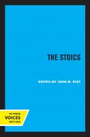 The Stoics [Reprint 2019 ed.]
 9780520339255