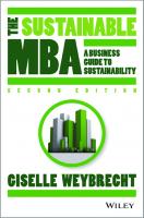 The sustainble MBA: a business guide to sustainability [2nd ed]
 9781118760635, 1118760638