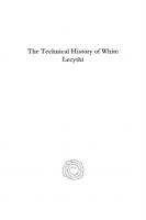 The Technical History of White Lecythi
 9781463220297