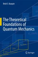 The Theoretical Foundations of Quantum Mechanics
 1461462231, 9781461462231