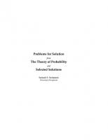 The Theory of Probability: Explorations and Applications (Instructor Solution Manual, Selected Solutions)