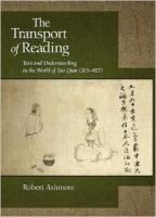 The Transport of Reading: Text and Understanding in the World of Tao Qian
 0674053214, 9780674053212