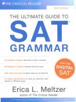 The Ultimate Guide to SAT Grammar by Erica Meltzer (digital sat) [6 ed.]
 9781733589598