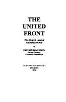 The United Front The Struggle Against Fascism and War